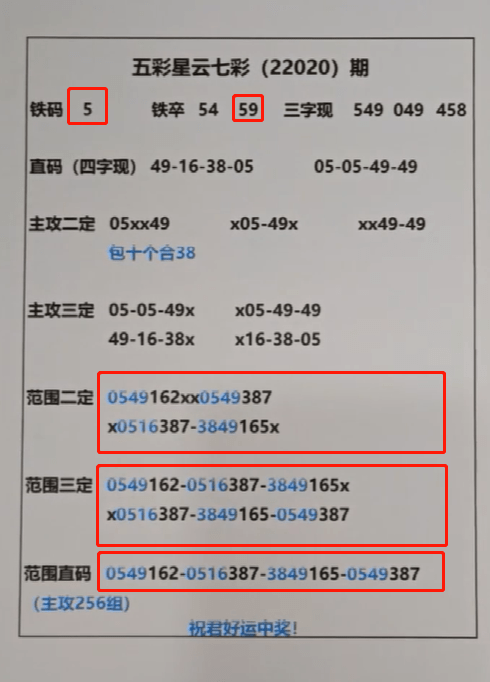 关于二十码必中特怎么算的信息